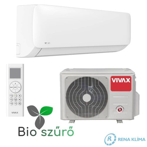 VIVAX E DESIGN PRO Klíma ACP-12CH35AEEI 3,5 kW 3D Airflow Bioszűrővel Ionizálóval