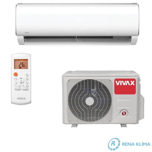 VIVAX Q DESIGN Klíma ACP-12CH35AEQI 3,5 kW Automatikus Öntisztítás Follow me Funkció 12 ventilátor sebesség