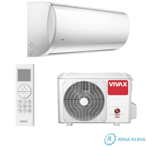 VIVAX X DESIGN Klíma ACP-12CH35AEXI 3,5 kW Hőmérsékletet érzékelő és szabályozó távirányító Öntisztító funkció